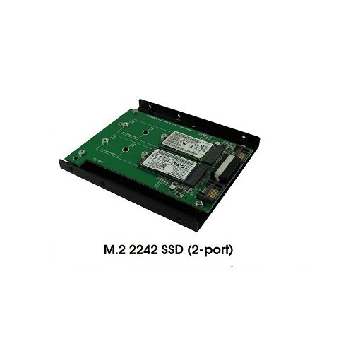 Micro SATA Cables Adaptador Dual M.2 a SATA III con Marco Metálico miniatura 4