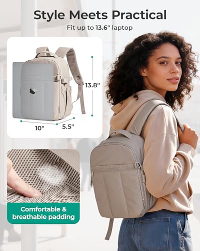 bagsmart Kamerarucksack Fotorucksack wasserdicht mit 13.6 Zoll Laptopfach für Sony Nikon Canon Kamera, DJI Drohne Zubehör, Stativhalterung, Tagesrucksack für Outdoor Fotografie