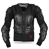 BULLDT Protektorenjacke 2in1 Titan Motorrad Motocross Skatebording Protektoren, 52/L, Schwarz