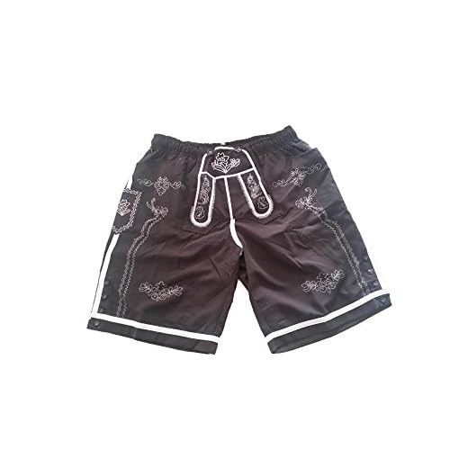 Close Up Bayerische Boxershorts im Trachtenlook in Universalgröße 2 BADEHOSE im Trachtenlook - LEDERHOSE- Badeshort im Trachtendesign