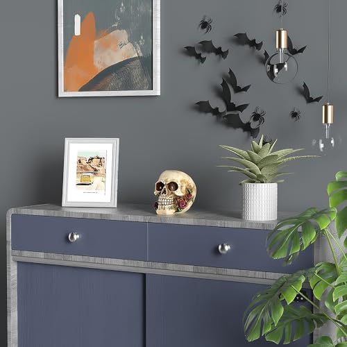 READAEER Human Skull with Rose Resin Statue Small Size Head Sculptures Skull Collectible Figurines by READAEER - Image 6