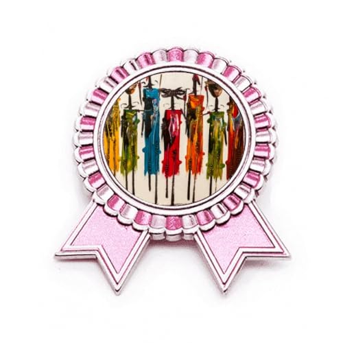 Broche Art Africain Noir Warrior de Qualité Supérieure : Médaille de Collection en Métal