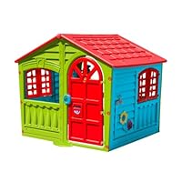 Palplay Plastic House of Fun - Indoor and Outdoor Playhouse, UV Resistant, for Girls and Boys