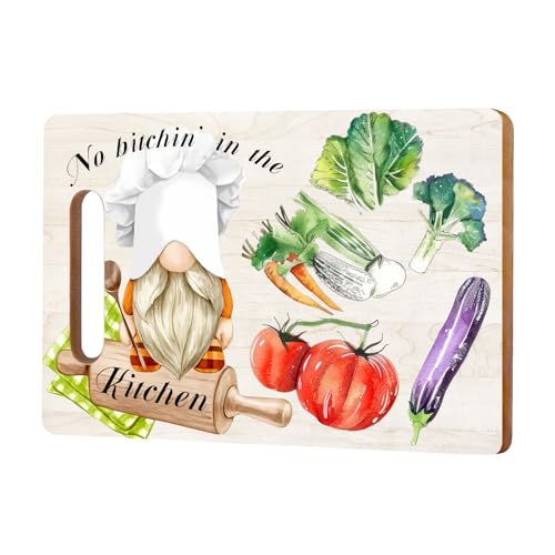Tabla de cortar de bambú ecológica Ptrin con mango integrado y superficie lisa, 30.48 cm x 19.5 cm x 1.19 cm miniatura 1
