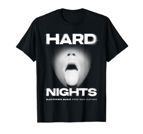 HARD NIGHTS X TECHNO CLUB RAVER RAVE PARTY OUTFIT. FRONT T-Shirt