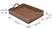 KOUBOO Laguna Rectangular Rattan High Wall Serving Tray, Extra Large, Honey Brown