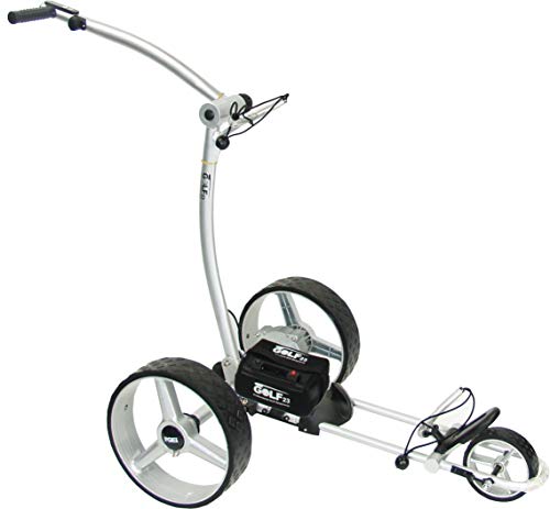 GOLF23, Elektro Golf Trolley 3.1 Lithium Batterie 20Ah, USB, Silber Cover