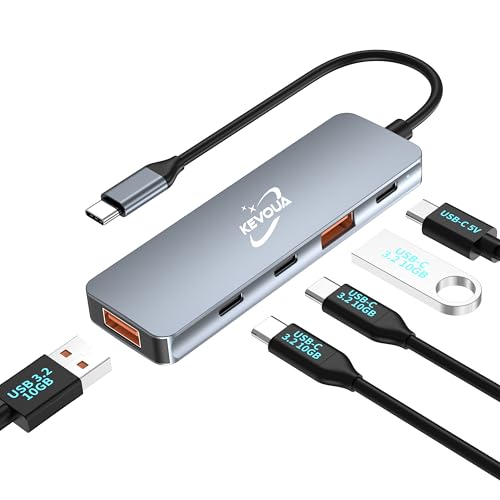 5in1 USB C HUB Adapter 2X USB-C 10Gbs Gen 2,
