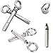 Preamer 5-Pack Eyebolt Bolt Stainless Steel Wall Concrete Brick Anchor Expansion Bolts Ring Screw Eyes, M6x70mm