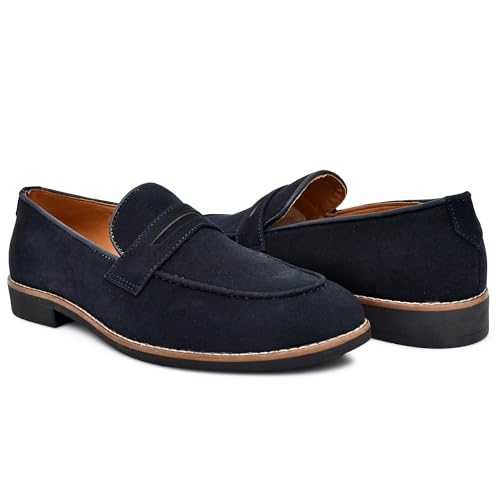 Image of Ariwa Casual Loafers Shoes for Men (Tassel) (Blue, 6)