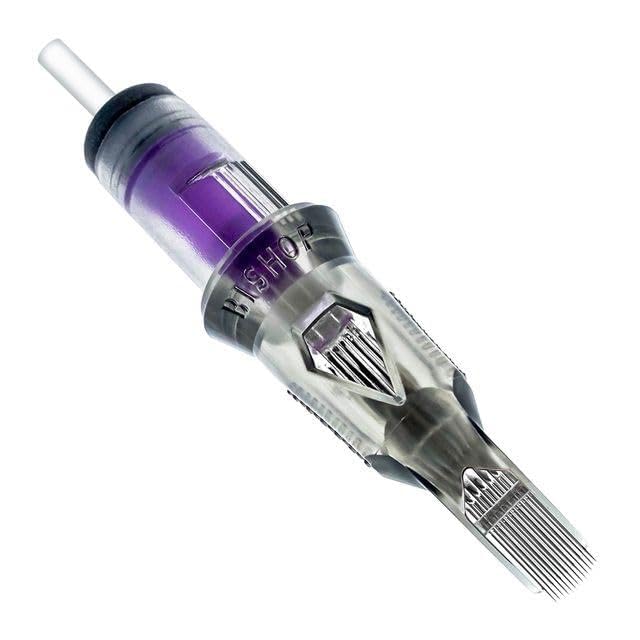 Bishop Tattoo Da Vinci V2 Cartridges - Bugpin Curved Magnum Long