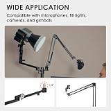TARION Titanrig Arm Module Y: Statyw stołowy do aparatu, statyw napowietrzny, statyw zaciskowy, elastyczny uchwyt przegubowy, uchwyt stołowy do lustrzanek cyfrowych, światło pierścieniowe, kamera