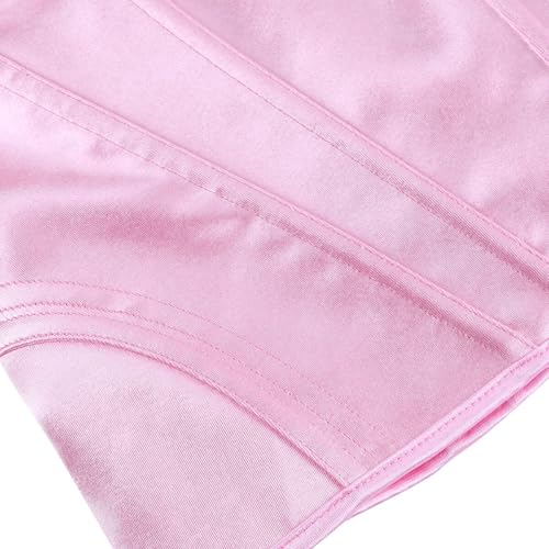 Image of Satin Corset Tops for Women Strapless Bustier Sweetheart Neckline Boned Bodice Bridal Lingerie Party Clubwear