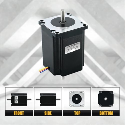 Moteur pas à pas Nema 23 57HS82 robuste à double arbre 4.0A - 3