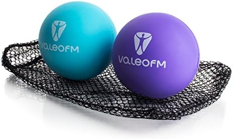 Myofascial Release Balls - Trigger Point Lacrosse Balls - Two Rubber Balls for Massage, Workout & Therapy - Deep Tissue Massage Ball Set