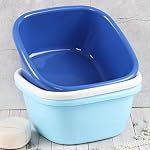 Wekioger 3-Pack 16 Quart Square Dishpan, Plastic Wash Basin Tub - Image 7