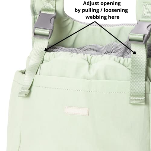 Pups & Bubs Let's Adventure Pet Carrier Front & Backpack (2 Ways) For Dogs, Puppy & Cats (Mint Green) #TOP3
