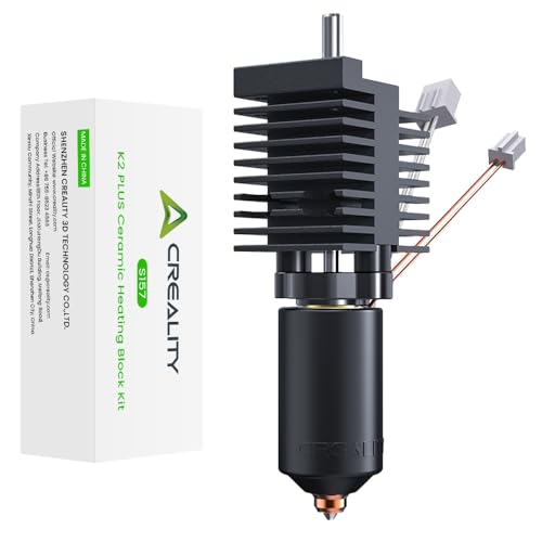 Creality Official K2 Plus Ceramic Heating Block Kit Unicorn Quick Swap Nozzle Kit High Temperature Resistant All-Metal Integrated Design Kit for K2 Plus 3D Printer