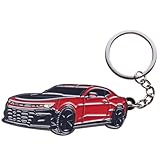 Bonilaan Camaro Keychain Accessories-Key Chain Key Fob Cover for Chevy Camaro Keyring 2022 2023 2024(Red)