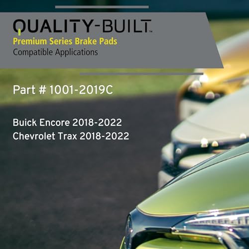 Image of QUALITY-BUILT Front Ceramic Brake Pads, Premium 1001-2019C, Compatible with 2018-2022 Buick /Chevrolet (Encore,Trax)