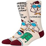 Stance Mr Owl Crew Socks Tootsie Roll Pop Cotton Calf, Lona, M