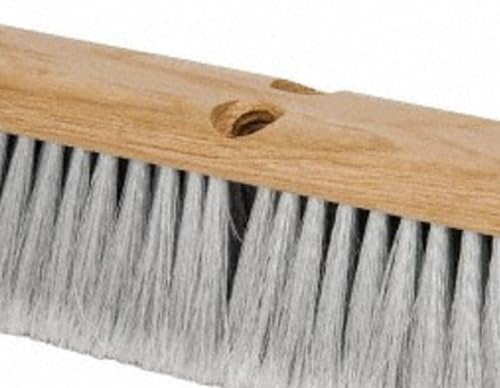 PRO SOURCE Fine-Sweep Push Broom Head with Threaded Wood Block: 24 inch Wide