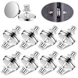 Gjinxi 10 Pairs Magnetic Curtain Clips, Curtain Weights Magnets with Back Tack, Magnetic Holder Buckle Closer for Drapery, Prevent Lights from Leaking for Home Bedroom Office Curtain Draperies