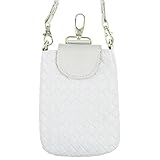 Rbenxia Cellphone Bag Woven Leather Crossbody Case Cover Pouch Purse Hand Bag for Smartphone