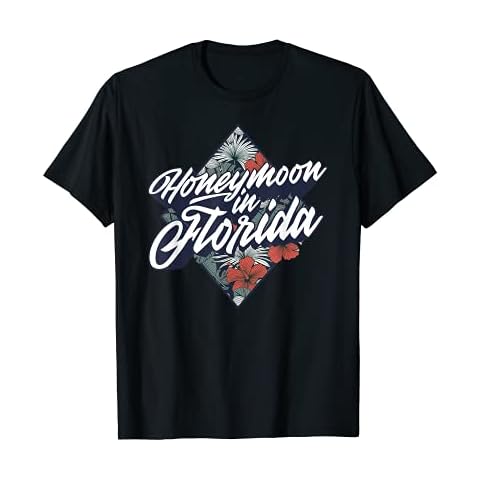 Honeymoon in Florida Wedding Destination Newlywed Design T-Shirt Cover