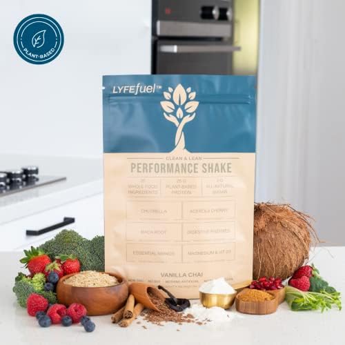 Miniatura 8 de LyfeFuel Batido de proteína vegana en polvo a base de plantas con BCAA, verduras y superalimentos para rendimiento deportivo, recuperación y