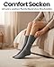 sockenkauf24 Comfort Socken ohne Gummibund & ohne Naht für Damen & Herren (10 Paar) Gesundheitssocken ohne Gummi mit Komfortbund 70209T (Schwarz Grau 43-46)