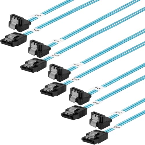Cable SATA-III para solucionar la falta de espacio en cajas de ordenador compactas, pack de 5