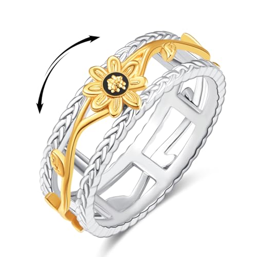 Bague marguerite argent 925 le cadeau poétique idéal pour l'anniversaire d'une femme