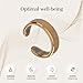 HOMEZO Vayro Ring, Calmi Ring - The Original, with 4 Strong Magnets, Adjustable Open Stainless Steel Rings (Gold)