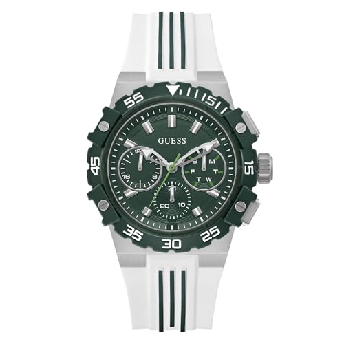 Montre pour homme Guess Fore en acier inoxydable et finitions soignées cadran vert