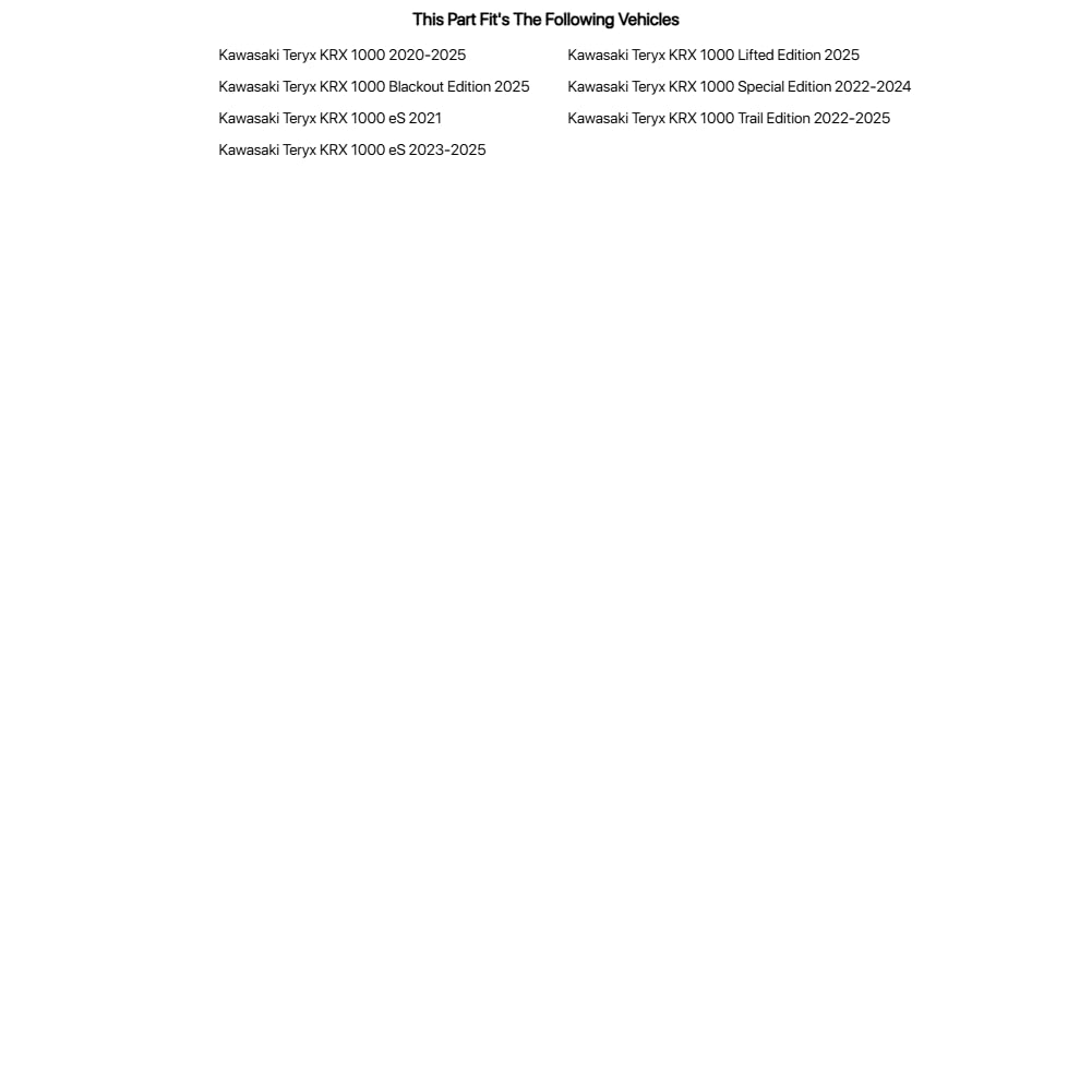 Tusk Harness Bar Black for Kawasaki Teryx KRX 1000 2020-2024