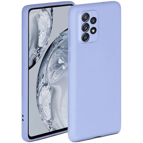 ONEFLOW Soft Case für Samsung Galaxy A52 / A52s 5G Hülle aus Silikon mit Kameraschutz, Silikonhülle mit erhöhtem Schutz fürs Display, Backcover Schutzhülle, weiche Handyhülle, Hellblau