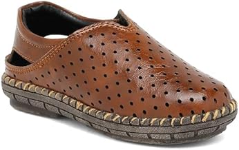 Tiny Bugs Sandals Casual Adjustable Sporty Summer Closed Comfortable Toe Sandals with Premium PU Padding Brown For Baby Boy and Baby Girl