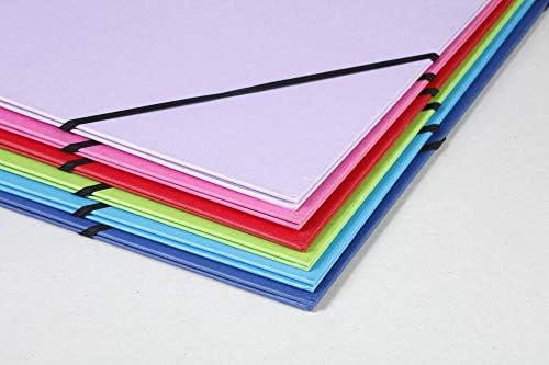 Clairefontaine - Ref 44800C - Kraft Art Folder - A3+ Size, Elastic Straps Closure, White Paper Lining, Acid Free - Suitable for Transporting Artwork - Black