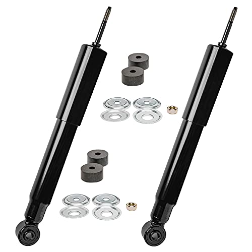 Image of Detroit Axle - 2 Front Shock Absorbers Replacement for 1999-2004 Silverado GMC Sierra 2500, 2001-2006 Silverado Sierra 3500, Silverado Sierra 1500HD 2500 3500 HD Avalanche Suburban Yukon XL 2500