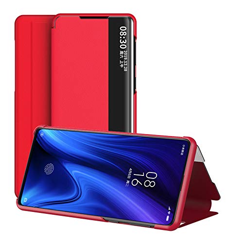 JZ Capa flip para janela lateral compatível com Samsung Galaxy S8 [suporte] capa carteira inteligent
