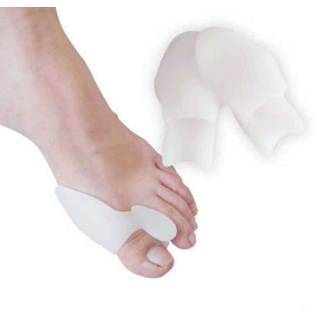 Generic Pack of_2 Gel Orthopedic Foot Protector Anti Crack Toe Protector Toe Separator for Men and Women (Color: Assorted)-PID37294 (B09J8KYCH8) Amazon Price History, Amazon Price Tracker
