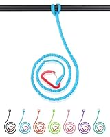 Abahub 1PCS Paddel Leash Kajak Paddel Leine Sicherungsleine Elastischer Sicherheitsseil mit Karabinerhaken für SUP Kajakfahren Bootfahren Kanufahren Kajakpaddel Zubehör 150-210cm Blau