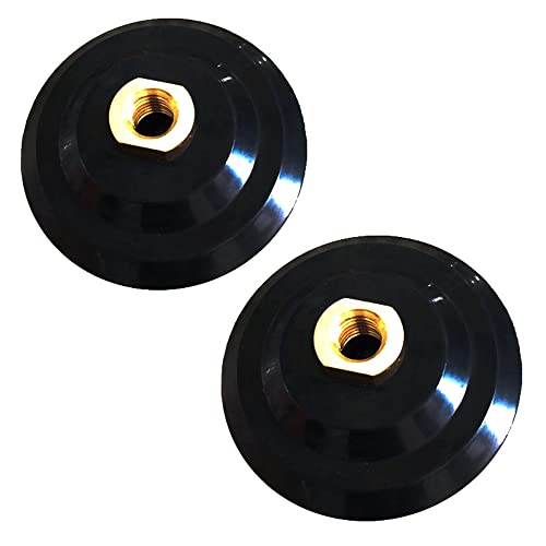 2PCS 4" Hook & Loop Backer Pad, 5/8"-11 Arbor Backing Pad for Angle Grinder