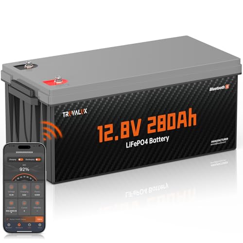 12V 280Ah LiFePO4 Battery with BMS and Bluetooth