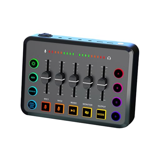 Live Sound Card and Colorful Efficient Transmission and Noise Reduced for Music Enthusiasts