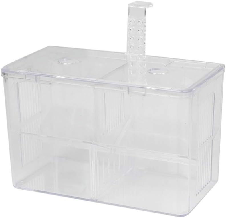 Balacoo Fish Breeding Box Acrylic Aquarium Fish Isolation Box with Hook Aquarium Acclimation Hatchery Incubator for Baby Fishes Shrimp…