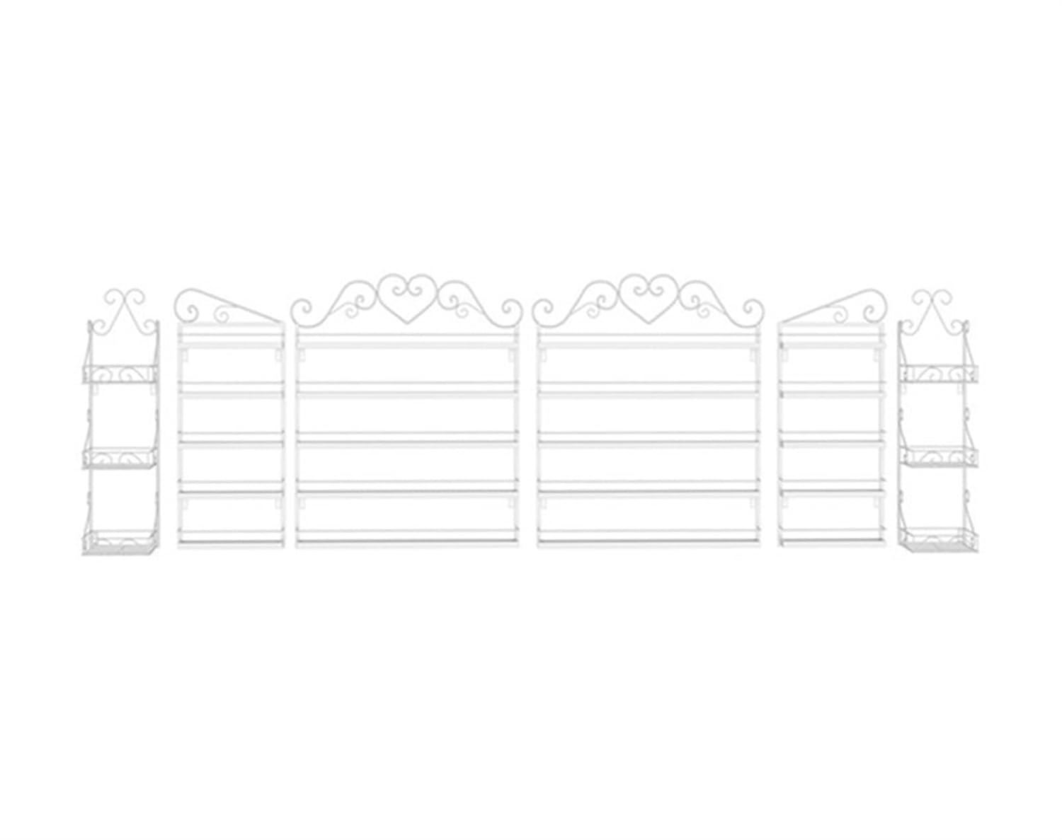 6 Pcs Wall-Mounted Metal Nail Polish Display Stand Nail Polish Rack for Wall Art Display Polish Stand Hanging