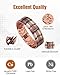 Jecanori 3X Strength Copper Magnetic Bracelet for Men with Adjust Tool and Jewelry Gift Box Included