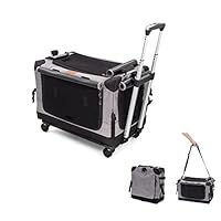 GPR 3WAY折りたたみペットキャリー Amazon | GPR 次世代 3WAYペットキャリーコンテナ キャリーカート 分離